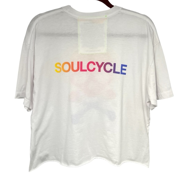 Aviator Nation x Soul Cycle Crew Neck Crop Top Athletic T Shirt Women’s XL - Picture 3 of 7